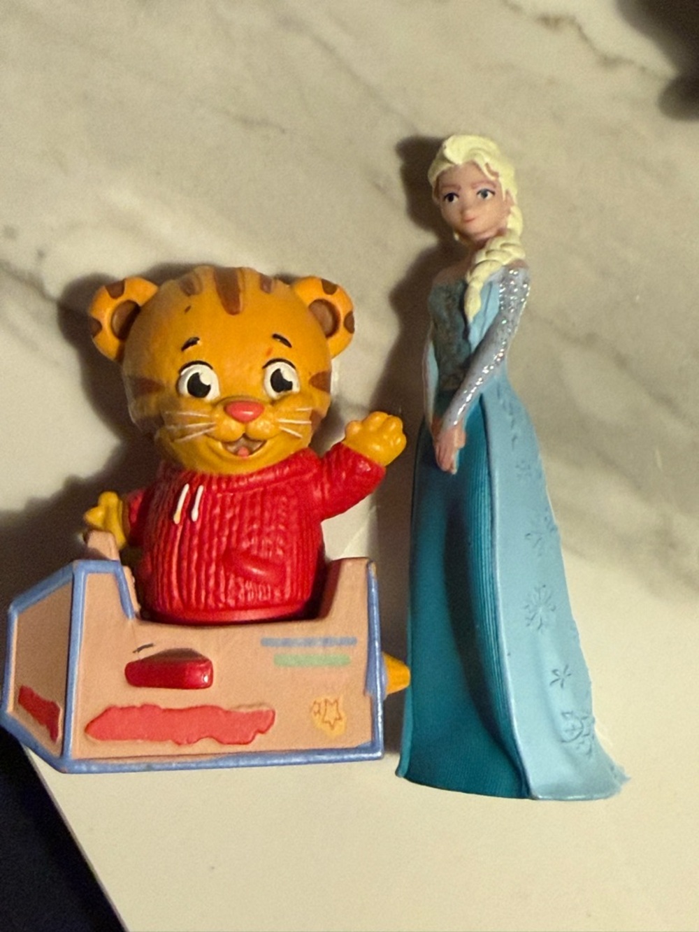 Daniel Tiger and Elsa Tonies